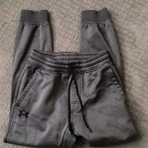 Under Armour Other - Men's Under Armour Storm Charcoal Gray Fleece Jogger Pants - Size S